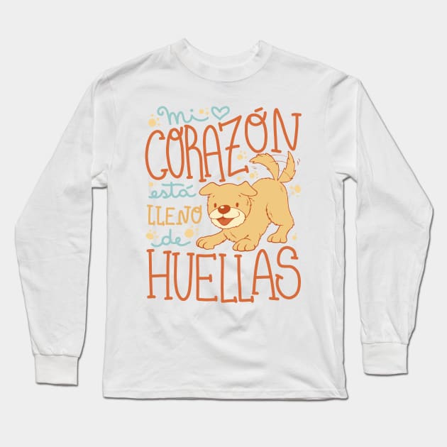 Mi  Corazon  Esta  Lleno  De Long Sleeve T-Shirt by LindenDesigns